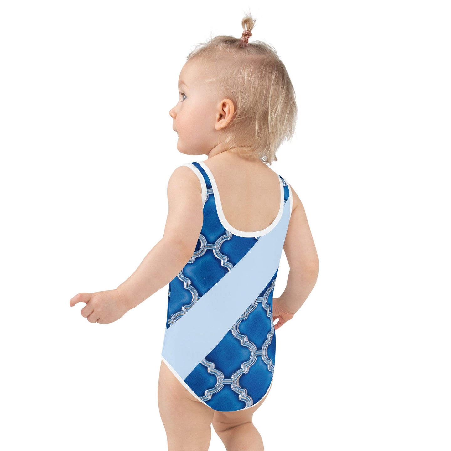 MISS ST.GEORGES KID'S SWIMSUIT, Arabic blue SteevTeez