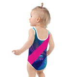 ELLE F WADE P ELLE PINK MISS BERMUDA KID'S SWIMSUIT, Swirl SteevTeez