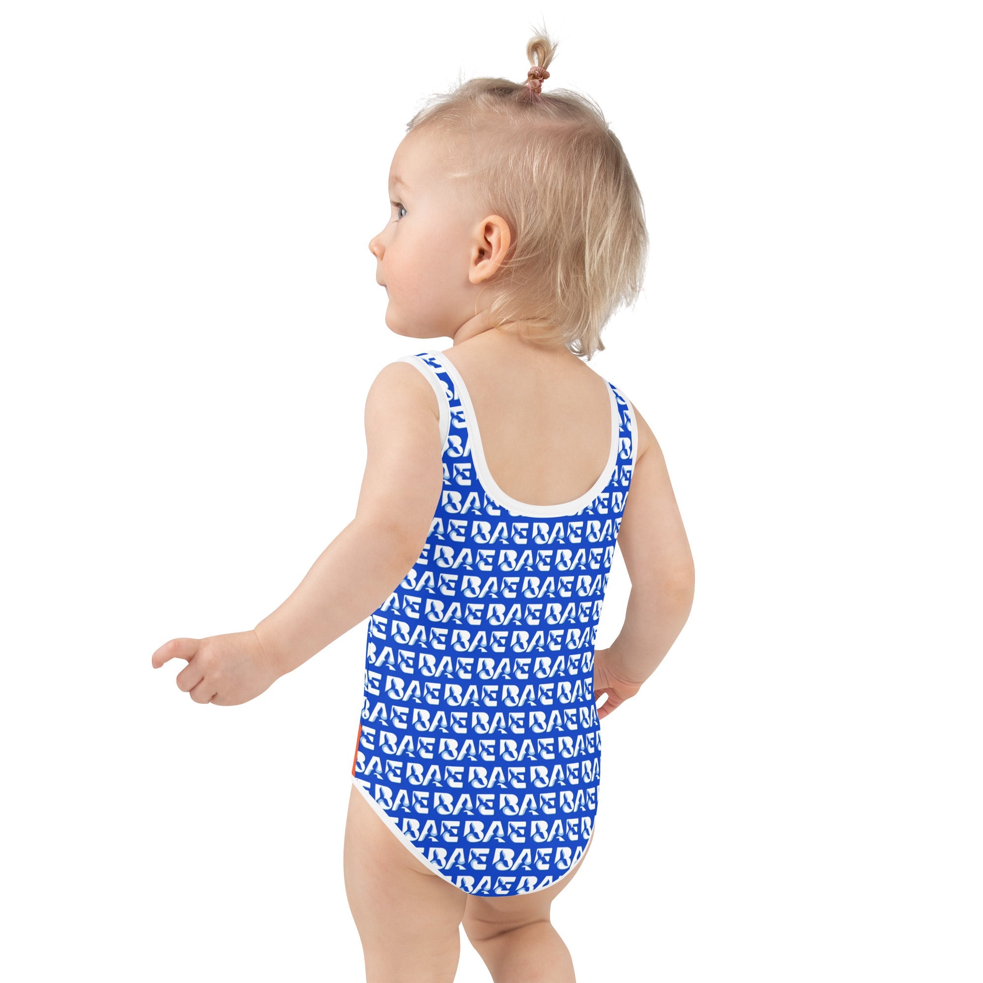 WHALE BAE MIND THE TIDE KID'S SWIMSUIT SteevTeez