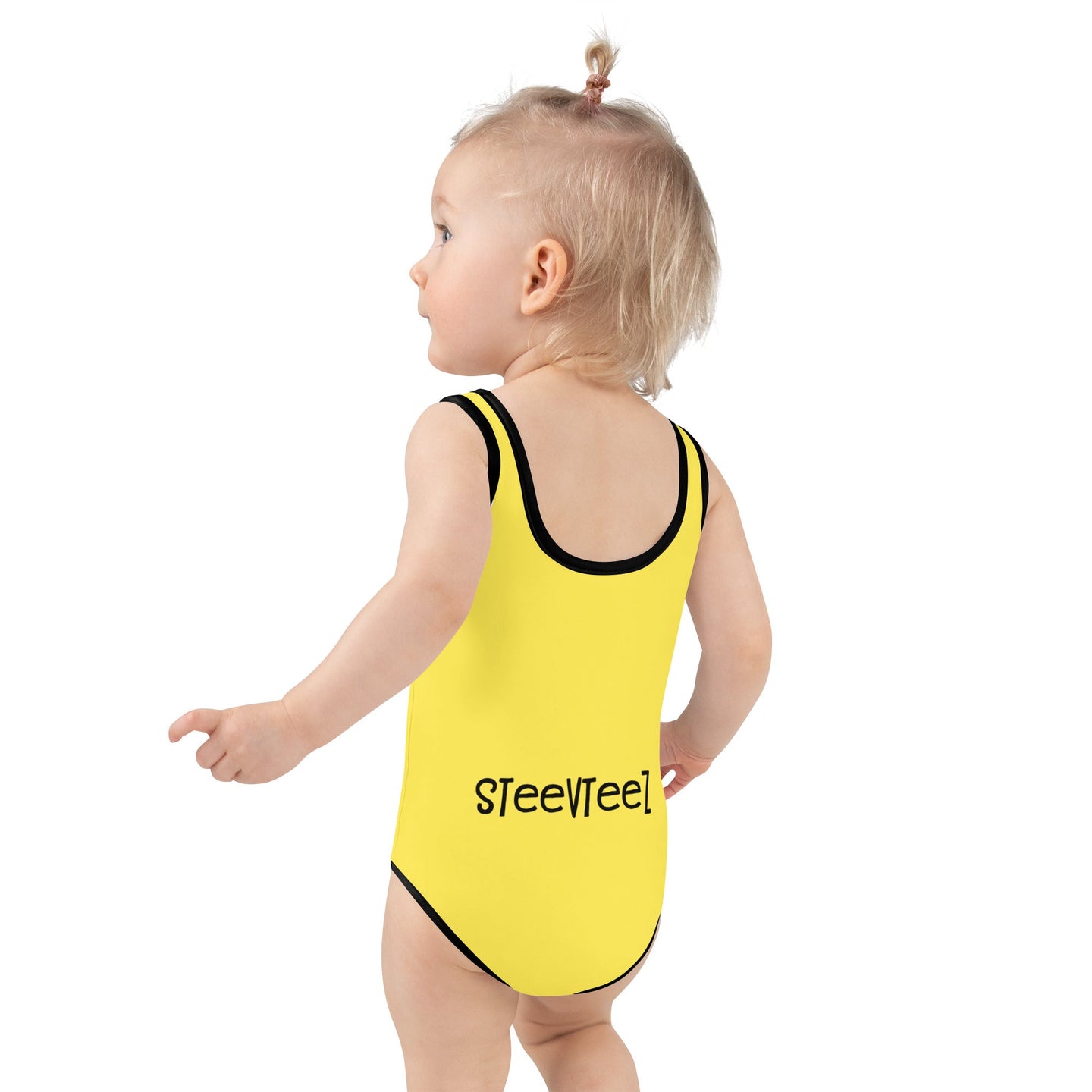 HI YOU Kids Swimsuit, Yellow SteevTeez