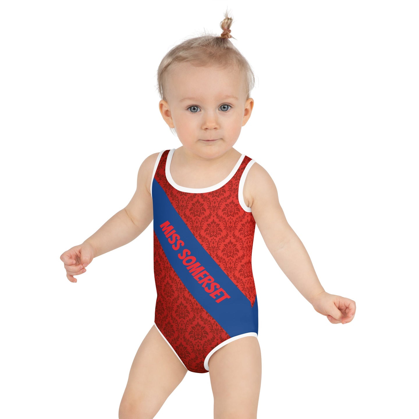 MATCHEY MATCHEY MISS SOMERSET KID'S SWIMSUIT, Damask SteevTeez