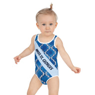 MISS ST.GEORGES KID'S SWIMSUIT, Arabic blue SteevTeez