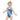 MISS ST.GEORGES KID'S SWIMSUIT, Arabic blue SteevTeez