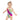 ELLE F WADE P ELLE PINK MISS BERMUDA KID'S SWIMSUIT, Monet SteevTeez