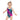 ELLE F WADE P ELLE PINK MISS BERMUDA KID'S SWIMSUIT, Swirl SteevTeez