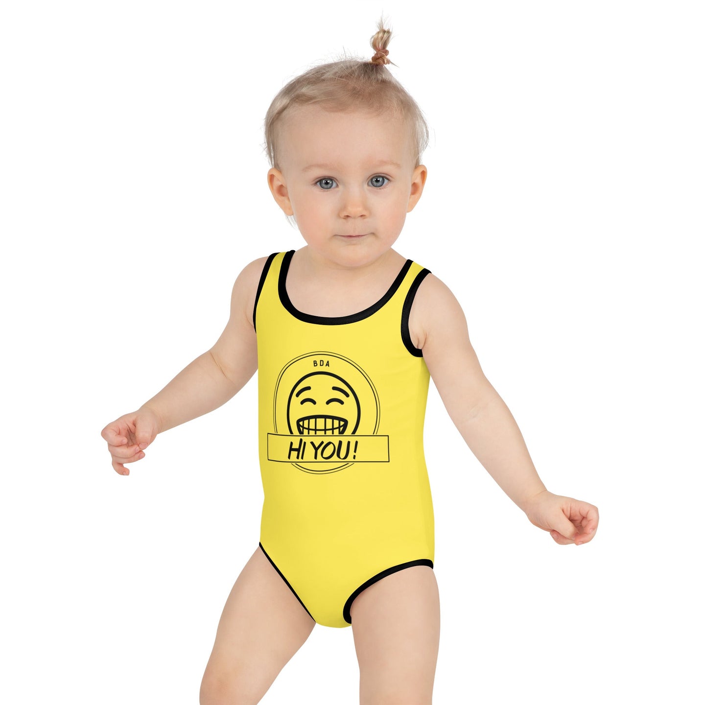 HI YOU Kids Swimsuit, Yellow SteevTeez