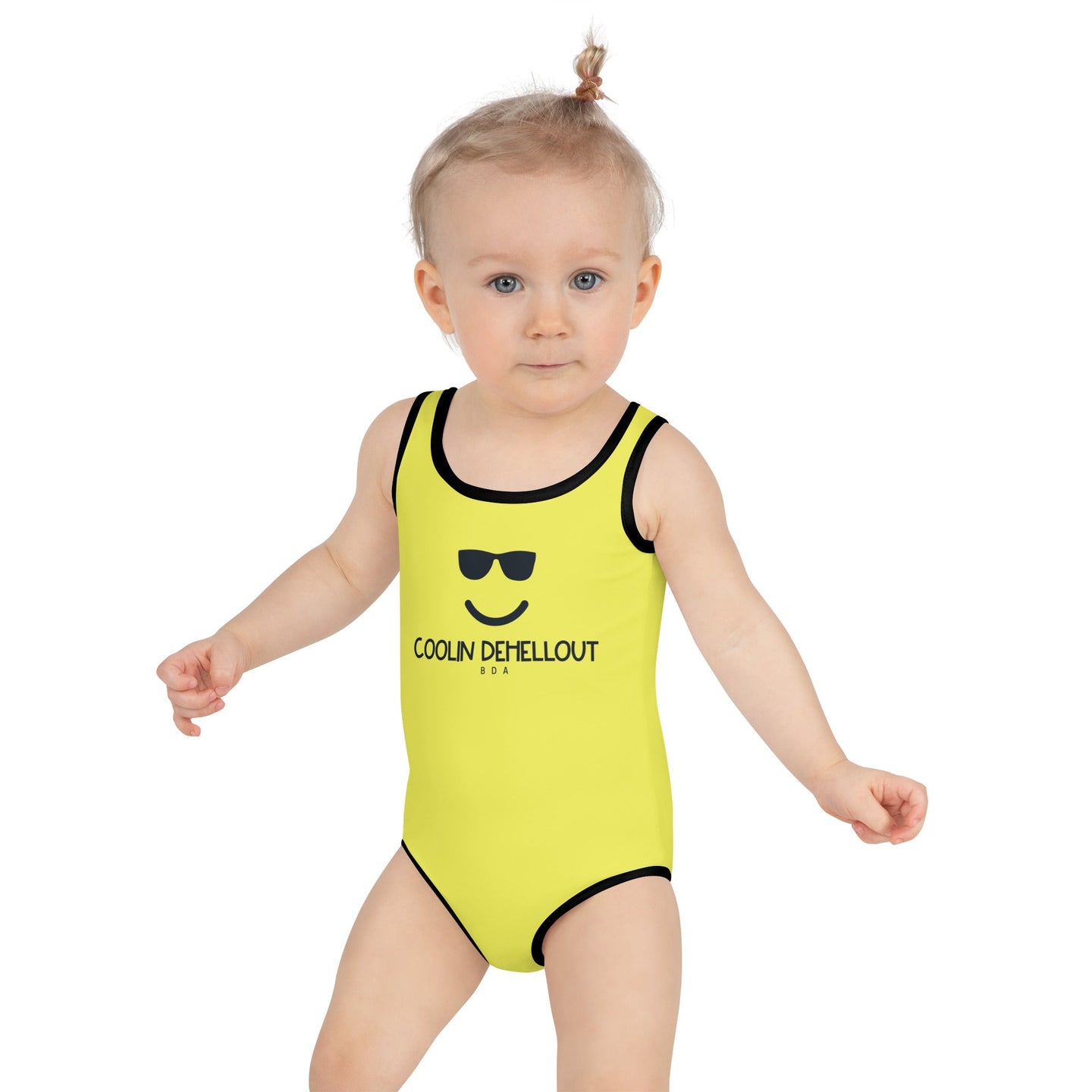 COOLIN DEHELLOUT Kids Swimsuit, Neon SteevTeez