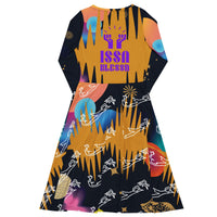 CHURCH BAE ISSA BLESS'N WAVELENGTH MIDI DRESS SteevTeez