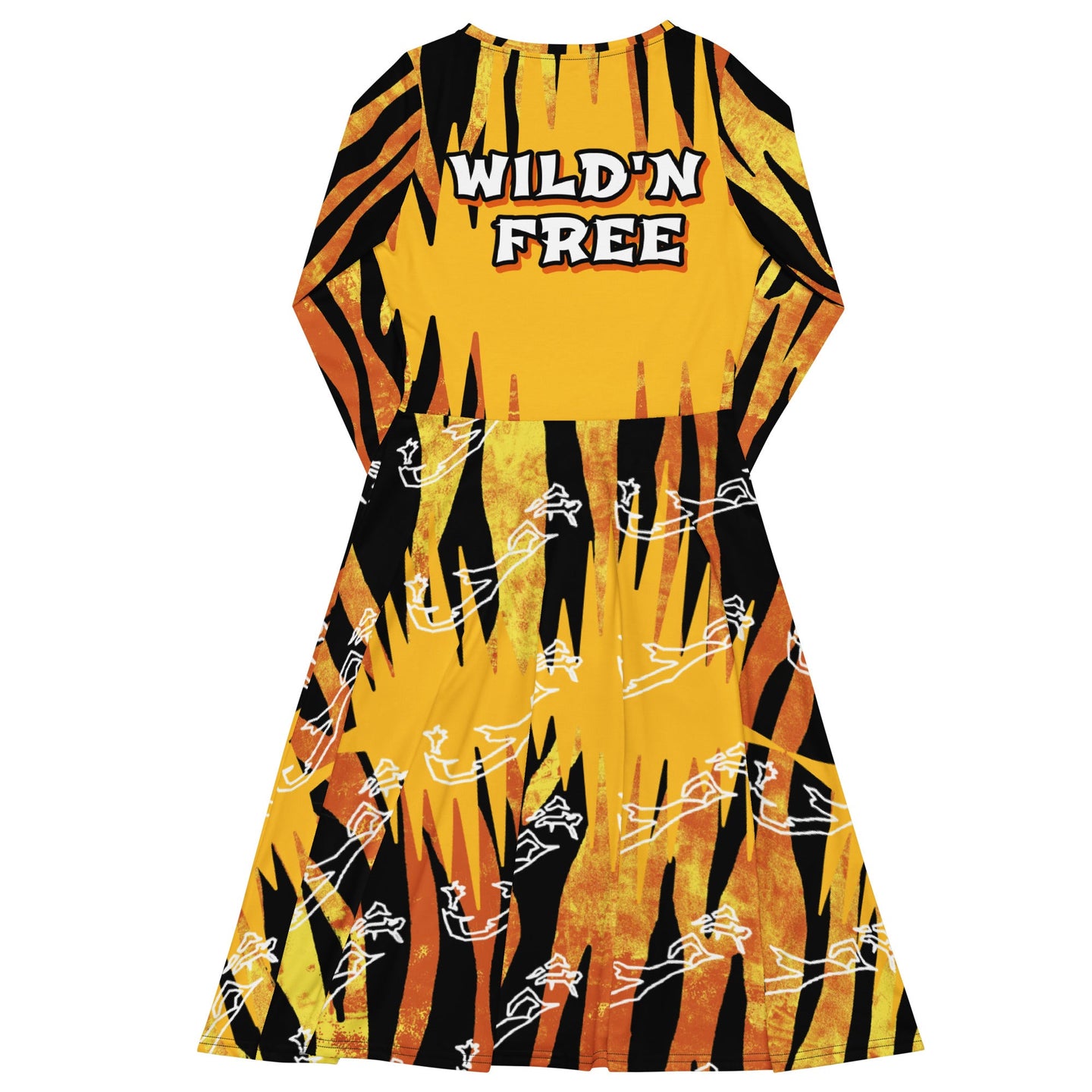 WHALE BAE WILD'N FREE WAVELENGTH MIDI DRESS SteevTeez