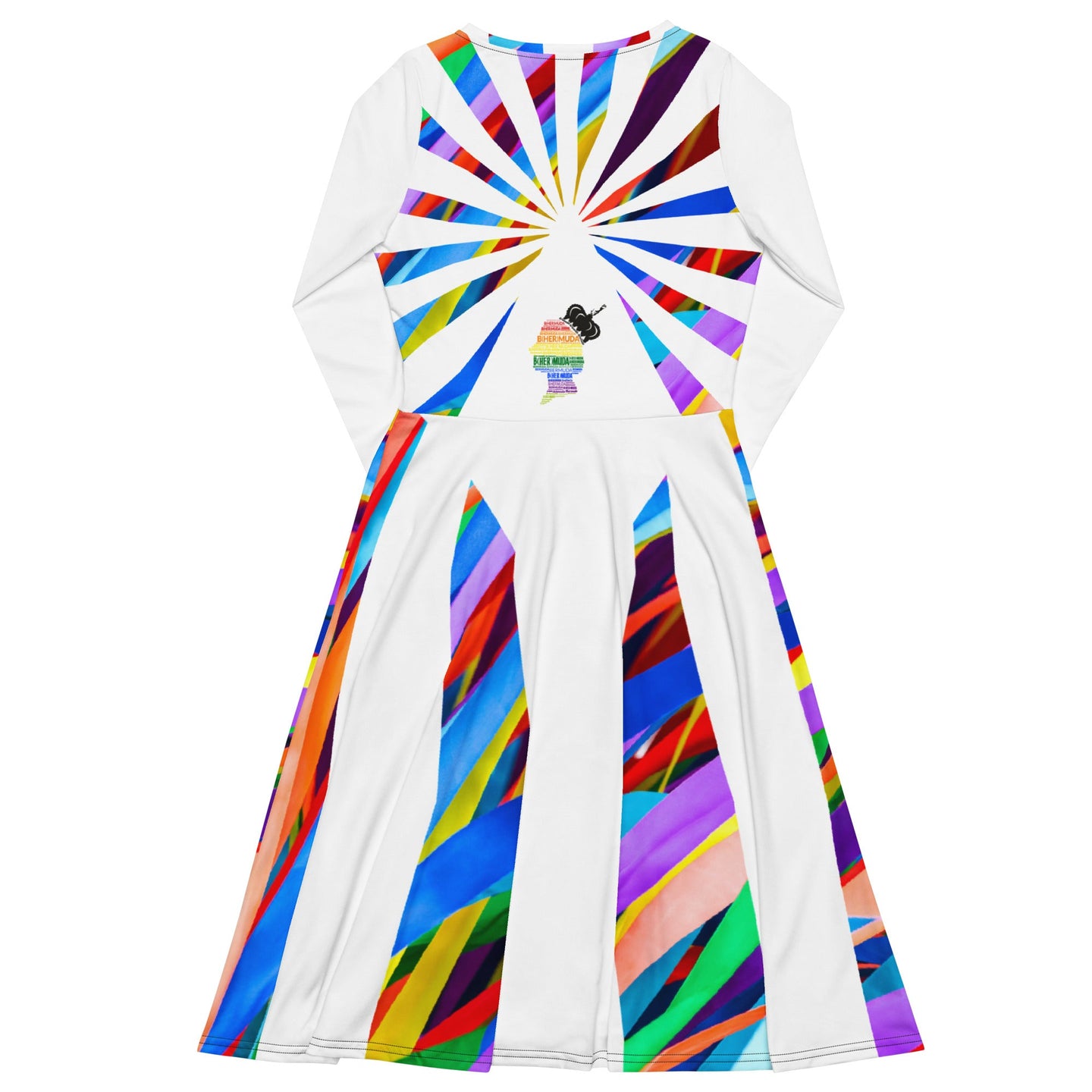 CHURCH & STATE GOM-BAE MIDI DRESS, Multi/White SteevTeez