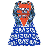 WHALE BAE MIND D'TIDE MIDI VP DRESS SteevTeez