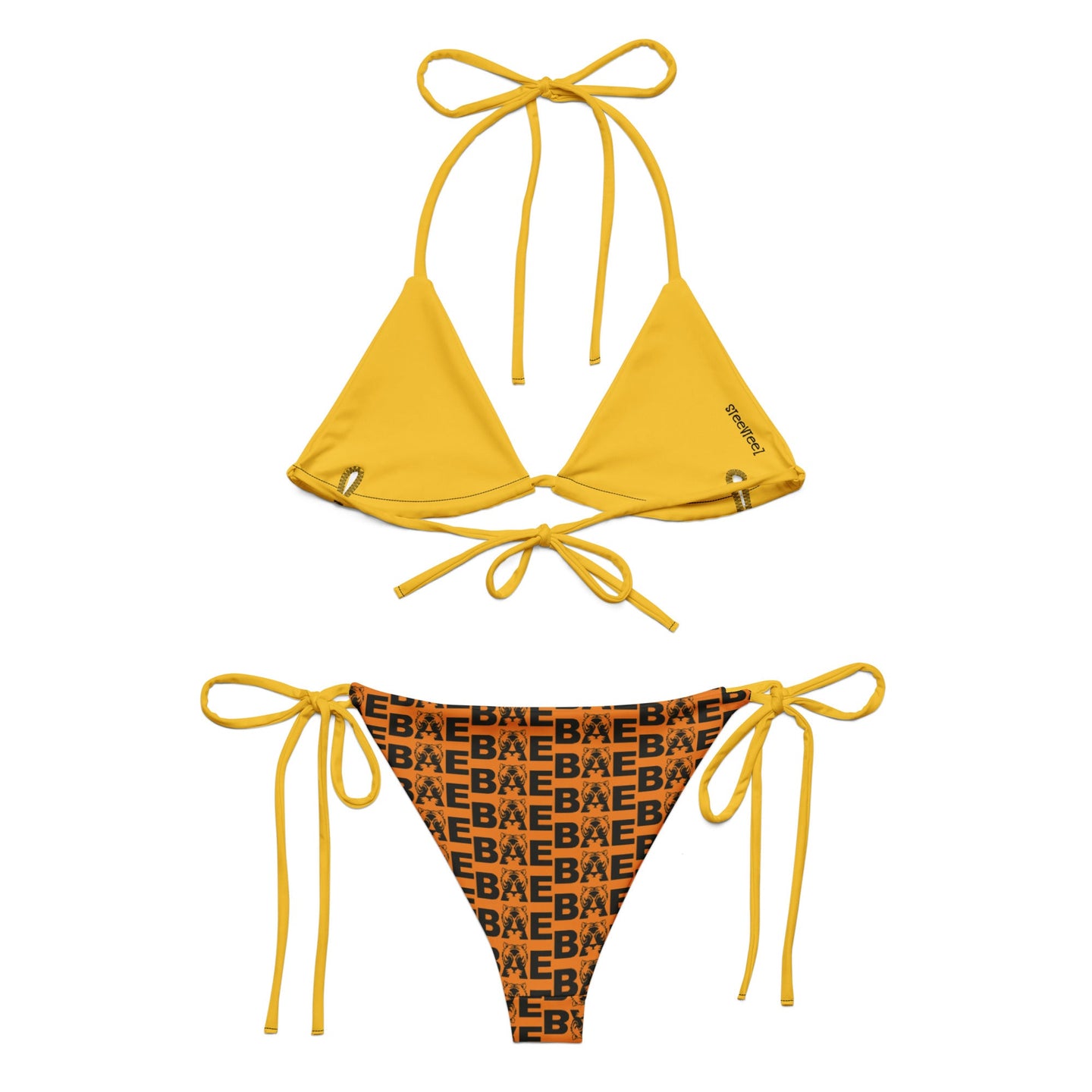 TIGER BAE PARTY ANIMAL RECYCLED STRING BIKINI SteevTeez