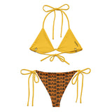 TIGER BAE PARTY ANIMAL RECYCLED STRING BIKINI SteevTeez