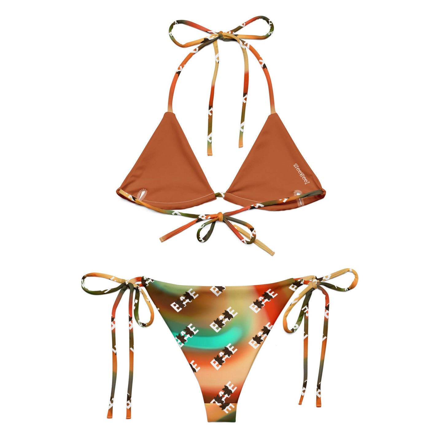 TOBACCO BAE UM GOING BACK NAT'RAL RECYCLED STRING BIKINI SteevTeez