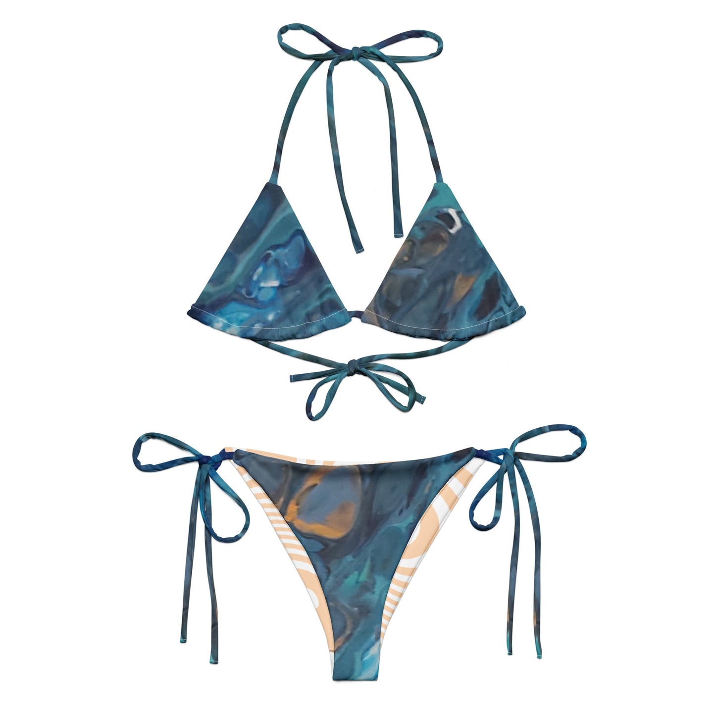 TURTLE BAE UM RIGHT OUTTA MY SHELL RECYCLED STRING BIKINI SteevTeez