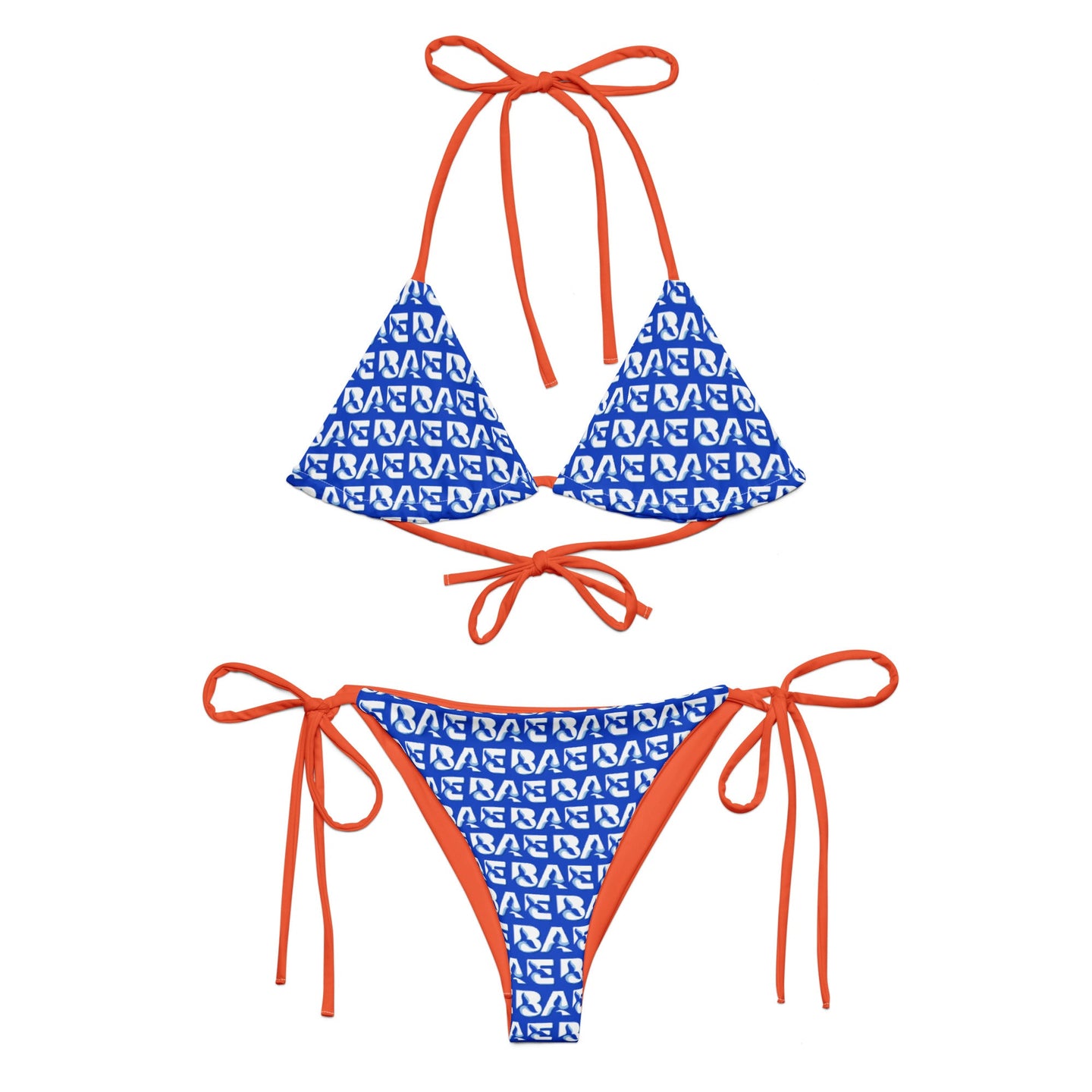 WHALE BAE MIND THE TIDE RECYCLED STRING BIKINI SteevTeez