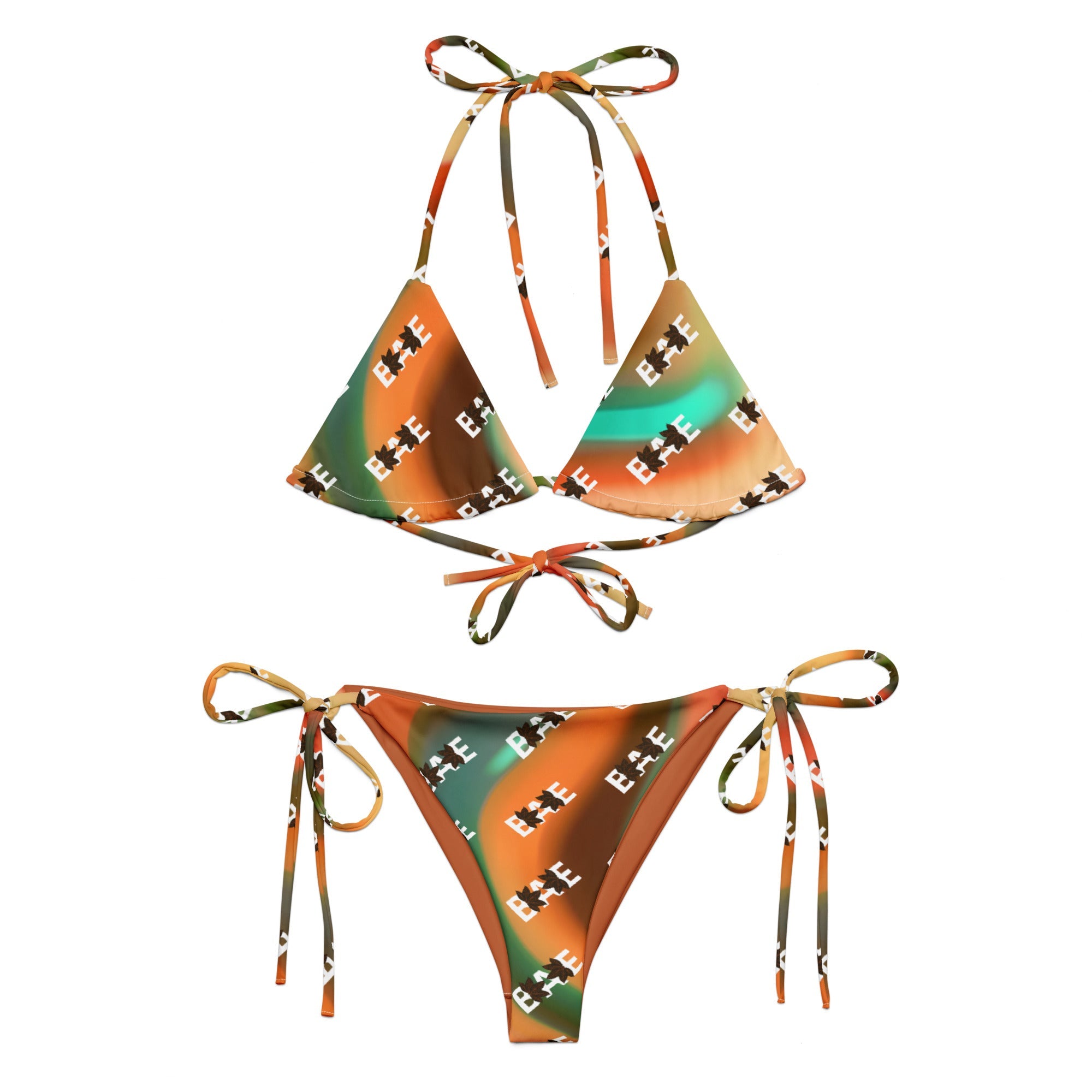 TOBACCO BAE UM GOING BACK NAT'RAL RECYCLED STRING BIKINI SteevTeez