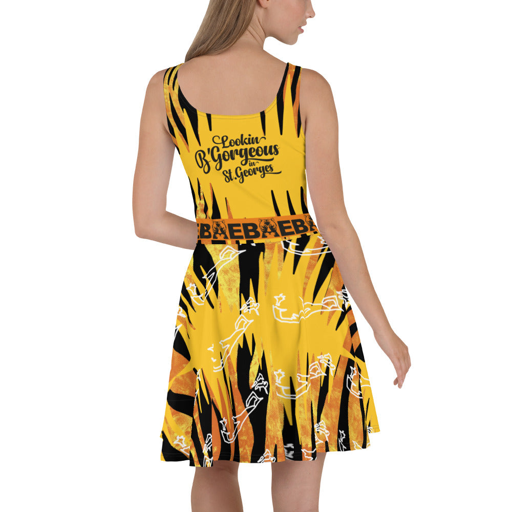 TIGER BAE WILD'N FREE LKN B'GORGEOUS IN ST.GEORGES TIGER STRIPE DANCE DRESS SteevTeez