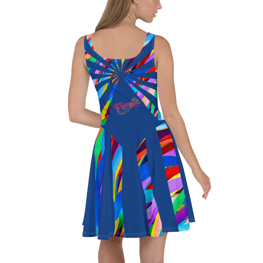 CHURCH & STATE GOM-BAE DRESS, Multi Back Straps,Royal SteevTeez