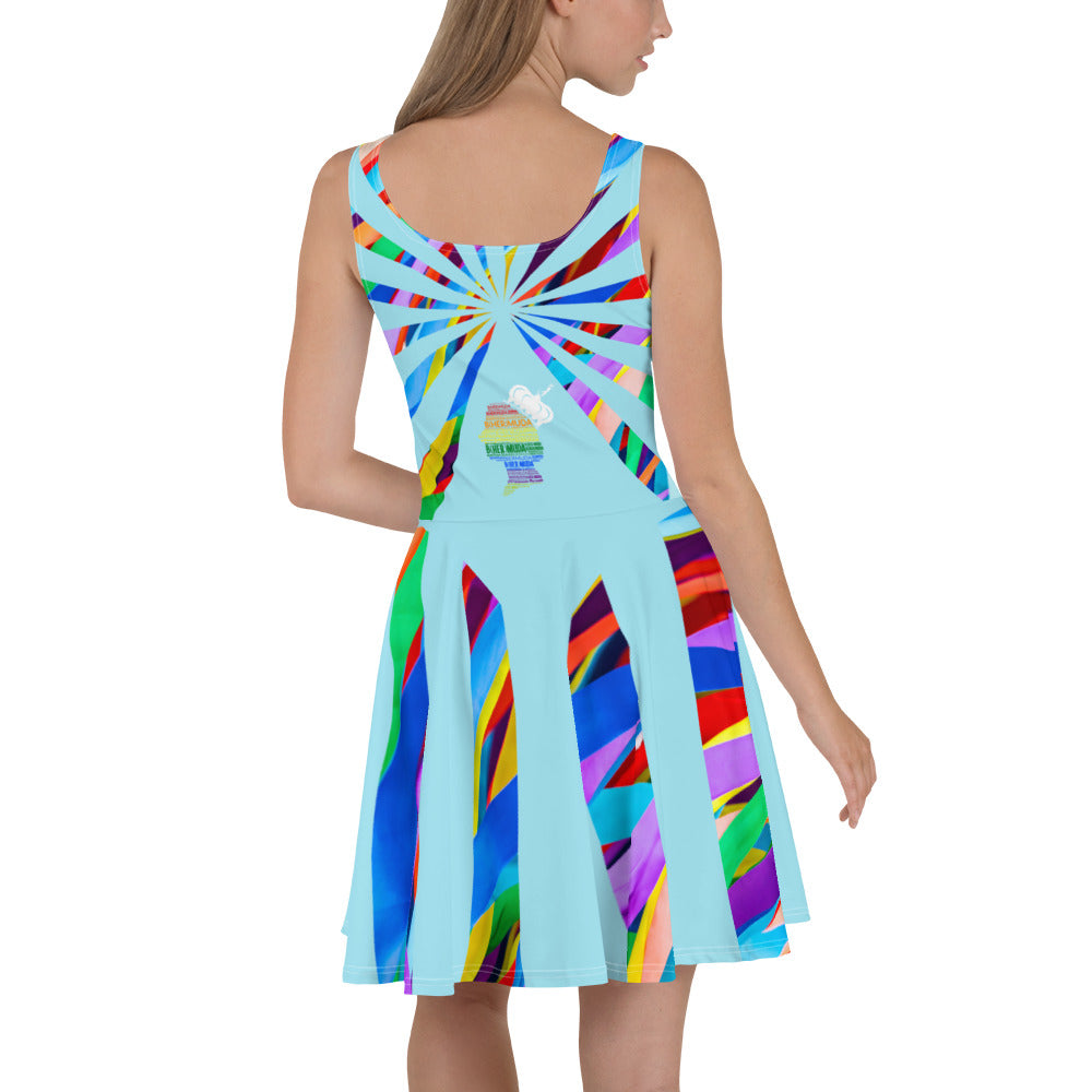 CHURCH & STATE GOM-BAE DRESS, Multi Back Straps,Sky Blue SteevTeez