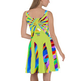 CHURCH & STATE GOM-BAE DRESS, Multi Back Straps,Lime SteevTeez