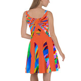 CHURCH & STATE GOM-BAE DRESS, Multi Back Straps,Orange SteevTeez