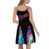 CHURCH & STATE GOM-BAE DRESS, Black A-Line/Multi SteevTeez