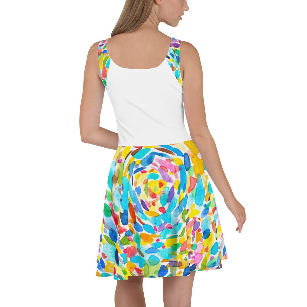 CHURCH & STATE GOM-BAE DRESS, Watercolor Skirt SteevTeez