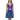 CHURCH & STATE GOM-BAE DRESS, Multi Back Straps,Royal SteevTeez