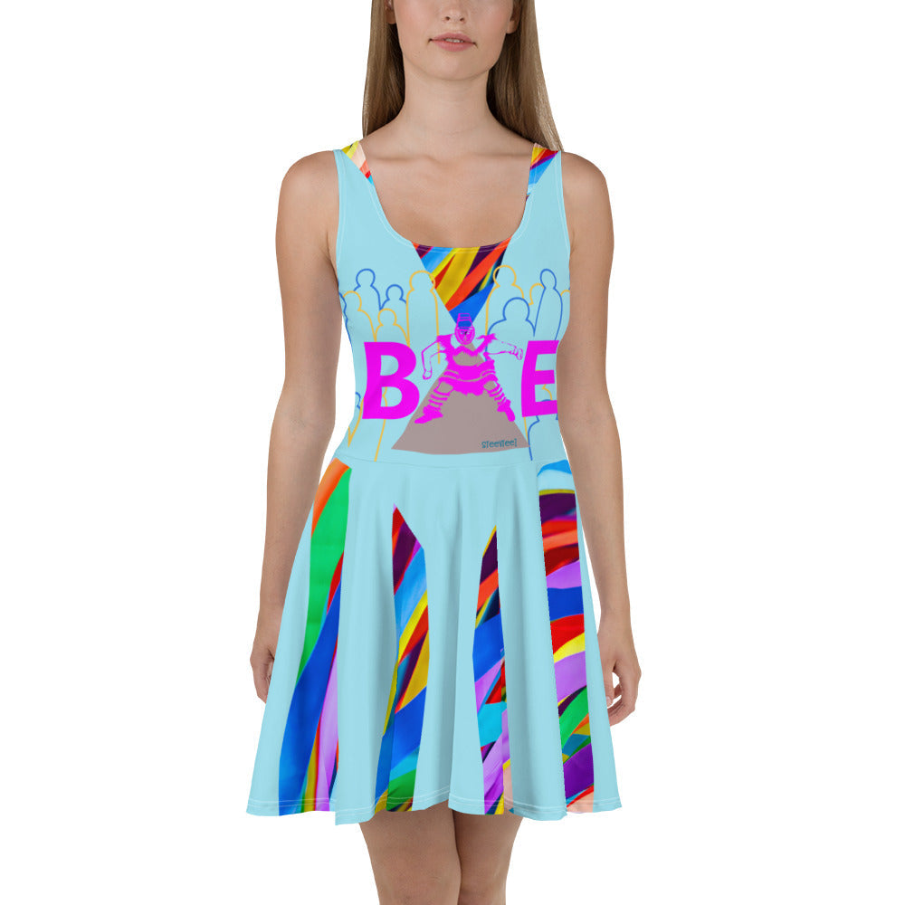 CHURCH & STATE GOM-BAE DRESS, Multi Back Straps,Sky Blue SteevTeez