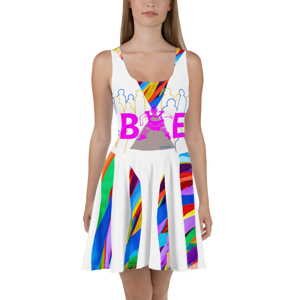 CHURCH & STATE GOM-BAE DRESS, Multi Back Straps, White SteevTeez