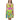 CHURCH & STATE GOM-BAE DRESS, Multi Back Straps,Lime SteevTeez