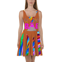 CHURCH & STATE GOM-BAE DRESS, Multi Back Straps,Rust SteevTeez