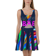 CHURCH & STATE GOM-BAE DRESS, Multi Back Straps,Navy SteevTeez