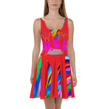 CHURCH & STATE GOM-BAE DRESS, Multi Back Straps, Red SteevTeez