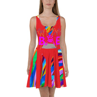 CHURCH & STATE GOM-BAE DRESS, Multi Back Straps, Red SteevTeez
