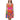 CHURCH & STATE GOM-BAE DRESS, Multi Back Straps,Orange SteevTeez
