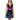 multi-strap elegant women’s dress front and back view