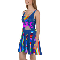 CHURCH & STATE GOM-BAE DRESS, Multi Back Straps,Royal SteevTeez