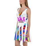 CHURCH & STATE GOM-BAE DRESS, Multi Back Straps, White SteevTeez