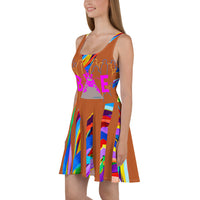CHURCH & STATE GOM-BAE DRESS, Multi Back Straps,Rust SteevTeez