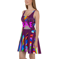 CHURCH & STATE GOM-BAE DRESS, Multi Back Straps,Purple SteevTeez