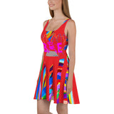 CHURCH & STATE GOM-BAE DRESS, Multi Back Straps, Red SteevTeez