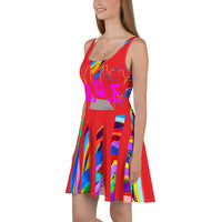 CHURCH & STATE GOM-BAE DRESS, Multi Back Straps, Red SteevTeez