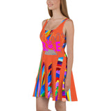 CHURCH & STATE GOM-BAE DRESS, Multi Back Straps,Orange SteevTeez