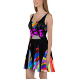 CHURCH & STATE GOM-BAE DRESS, Black A-Line/Multi SteevTeez