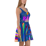 CHURCH & STATE GOM-BAE DRESS, Multi Back Straps,Royal SteevTeez