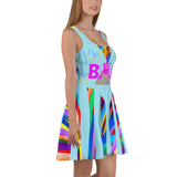 CHURCH & STATE GOM-BAE DRESS, Multi Back Straps,Sky Blue SteevTeez