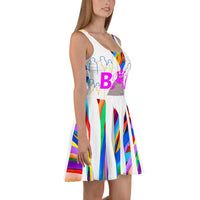 CHURCH & STATE GOM-BAE DRESS, Multi Back Straps, White SteevTeez