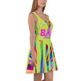 CHURCH & STATE GOM-BAE DRESS, Multi Back Straps,Lime SteevTeez